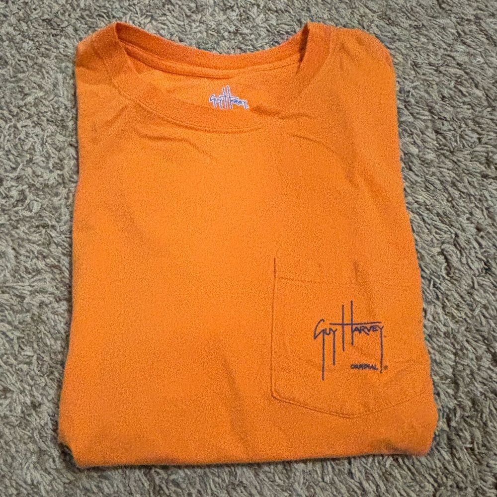 Guy Harvey Orange Short Sleeve